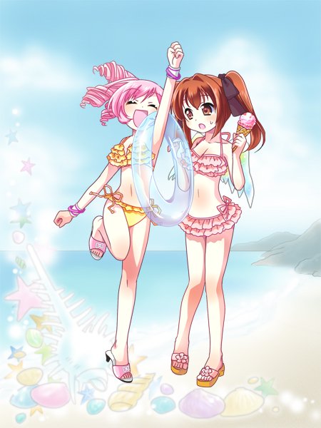 【２０２１水着】仲良しコンビ！