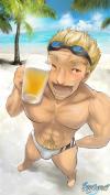 【水コン色物男性】真夏はやっぱビールだな